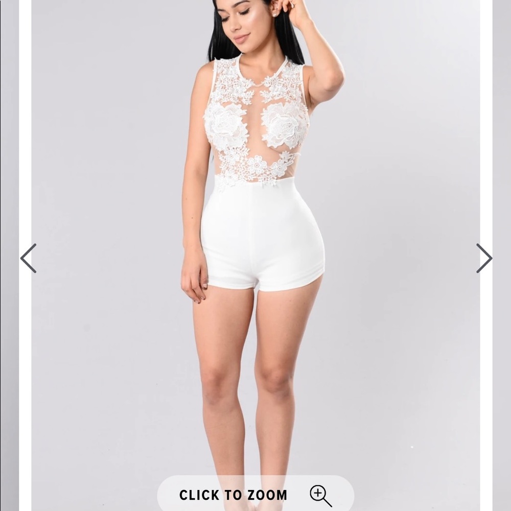 Fashion Nova Lace Romper